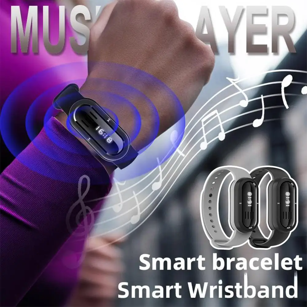 

Спортивная музыка, Bluetooth-часы, портативный аудиоплеер, умный Bluetooth-музыка для бега на открытом воздухе, прослушивание музыки, Mp3, умный браслет для S X7Y4