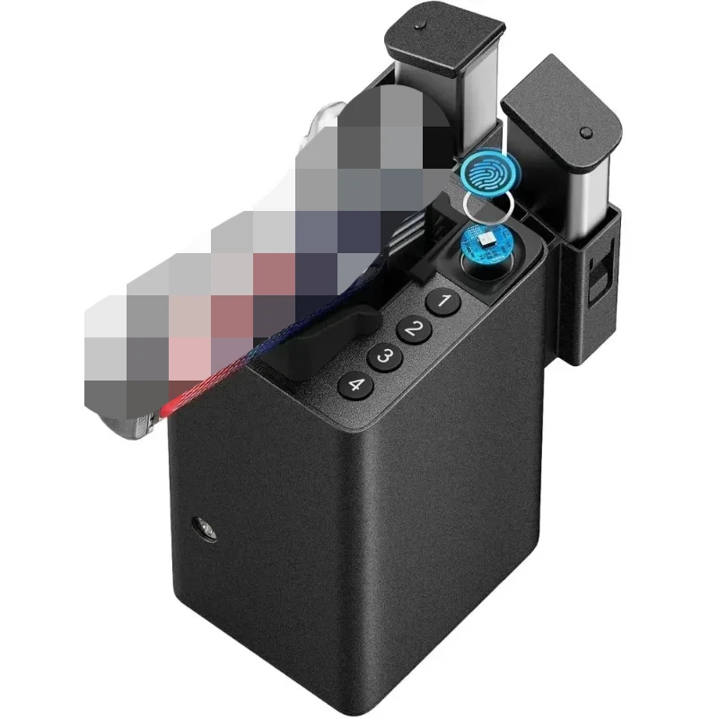 Quick Access Biometric Pistol Gun Safe – Car and Bedside gun Safe for handgun with Fingerprint Trigger Lock 【2026】