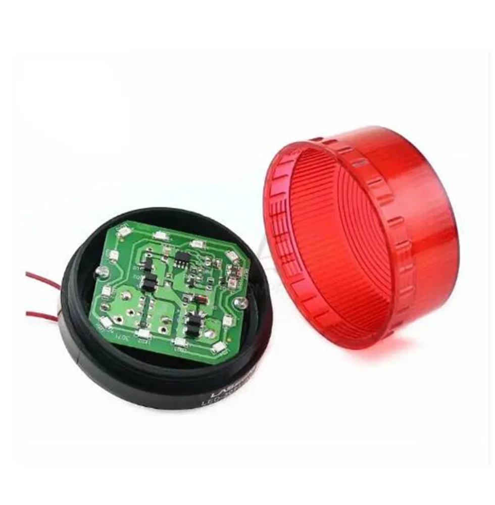 Indicator light Warning light LED-3071 DC12V 24V AC110V 220V Flashing warning LED lamp security alarm