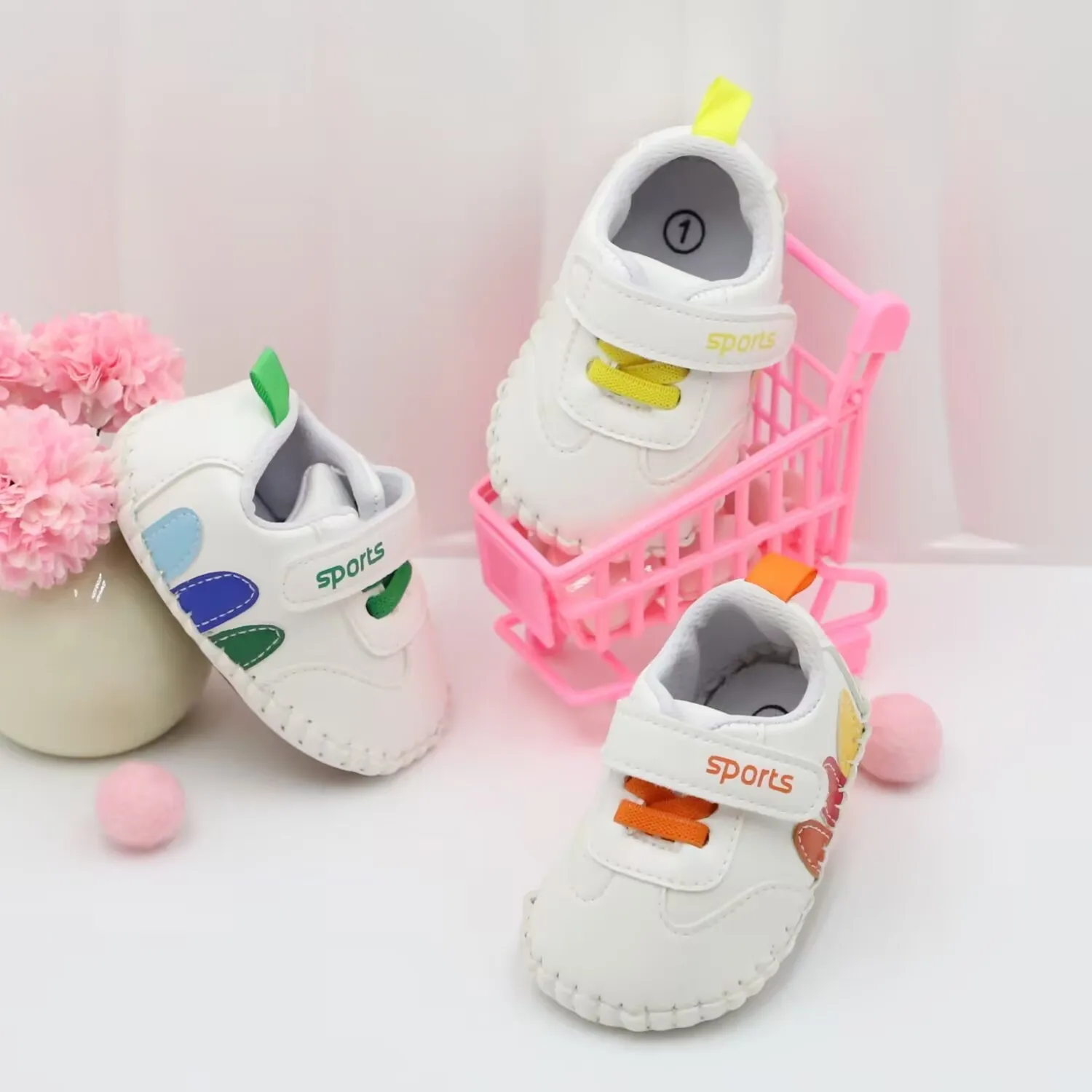 

Casual Comfortable Footwear for Infants and Toddlers Non-Slip Sole Walking Shoes for Boys and Girls Spring and Autumn Seasons