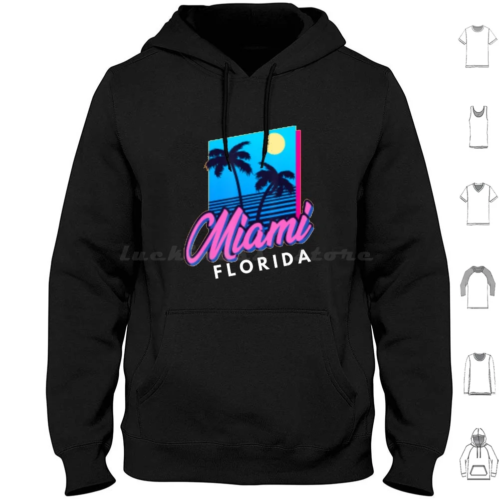 

Miami Beach Retro Florida And Souvenirs Boys & Girls Hoodie Cotton Long Sleeve What Is Black     Whats The Meaning