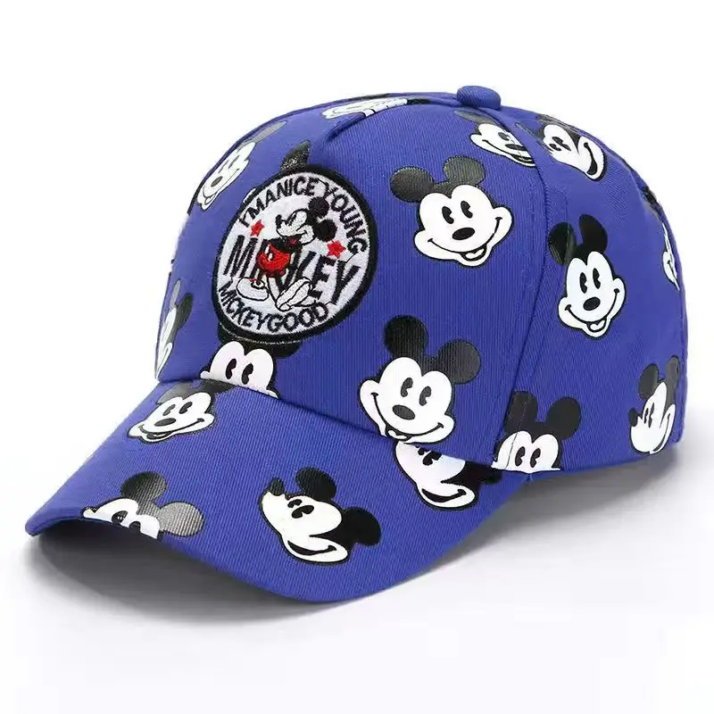 Disney Anime Mickey Mouse Kid\'s Sunhat Baseball Cap Summer Hip Pop Hat Boy Girls Baby Children Caps Adjustable brithdays gifts