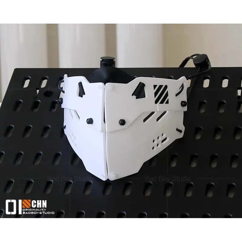 لعبة Cyberpunk Cosplay قناع الملحقات النساء الخيال العلمي الميكانيكية قناع اليد درع تأثيري الدعائم هالوين #5