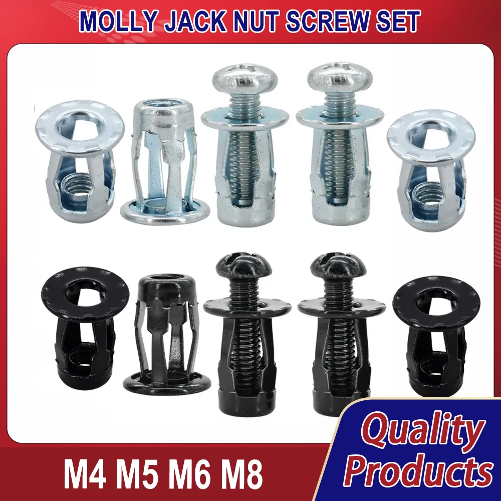 M4 M5 M6 M8 Petal Shape Metal Nut Expansion Screw Molly Jack Nuts Jacknut License Plate Fix Panel Clamp Lock Rivet Nut Rivetnut