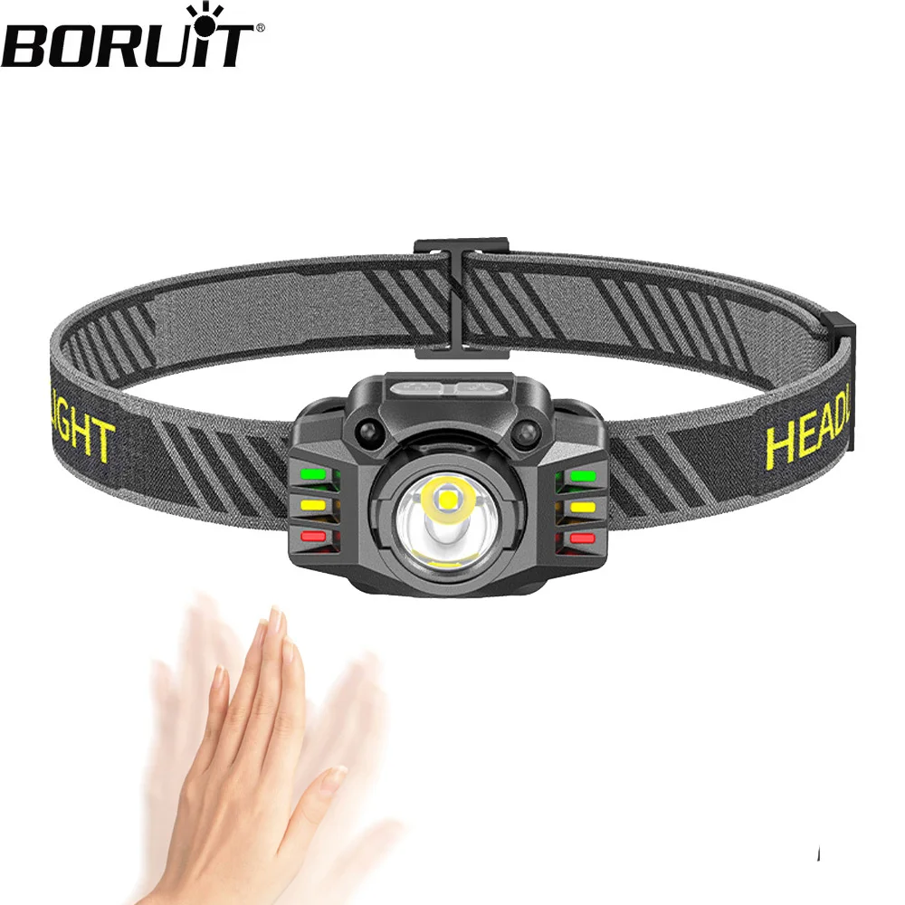 boruit-led-usb-c-recarregavel-farol-sensor-4-modos-de-alta-potencia-mini-lampada-cabeca-para-acampamento-trabalho-pesca-emergencia