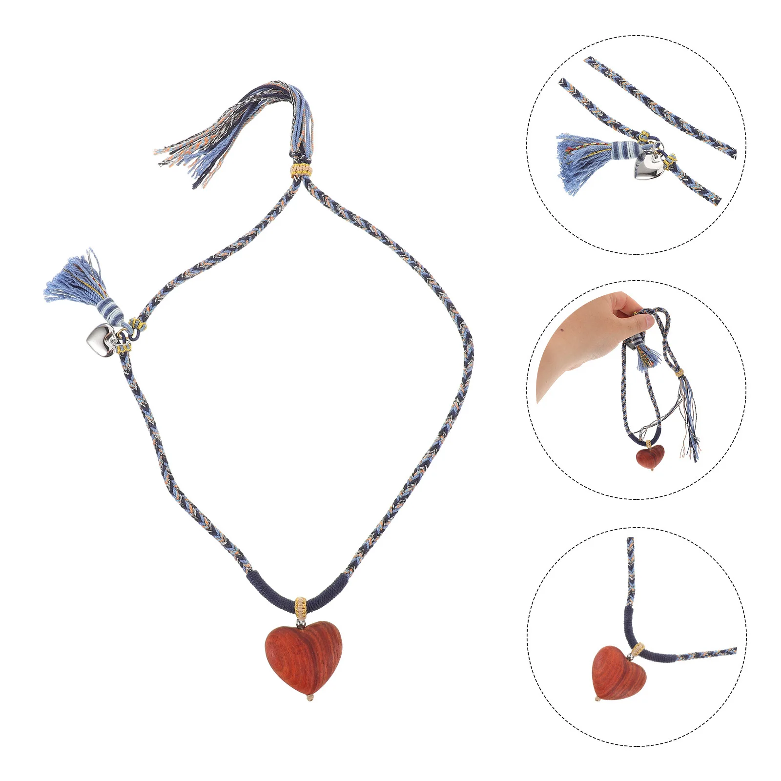 

Dainty Long Heart Necklace for Women Minimalist Pendant Chain Sweater Jewelry Elegant Layered Look Daily Statement Piece