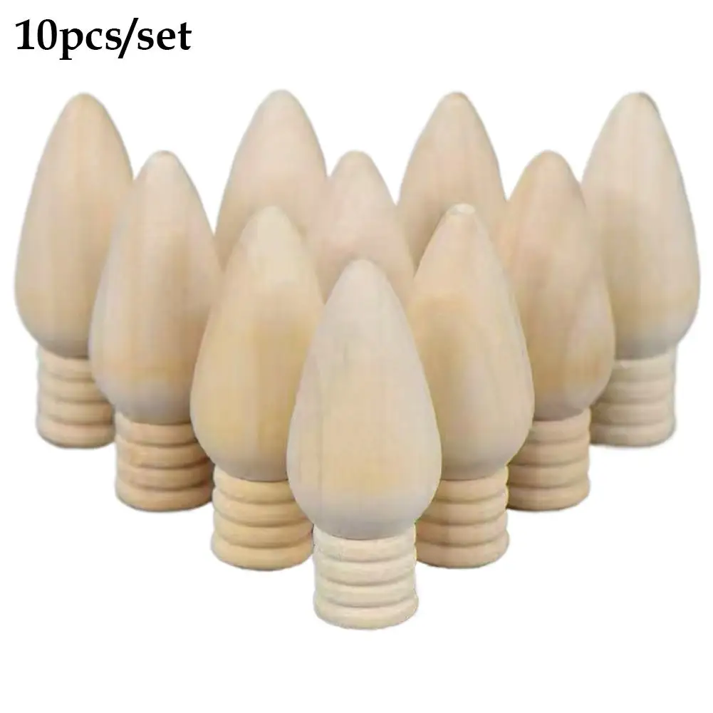 Wooden Peg Blank Unpainted Peg Dolls Christmas Decoration Diy Blank People Crafts Graffiti Decor Kids Toy Waldorf Montessori Toy