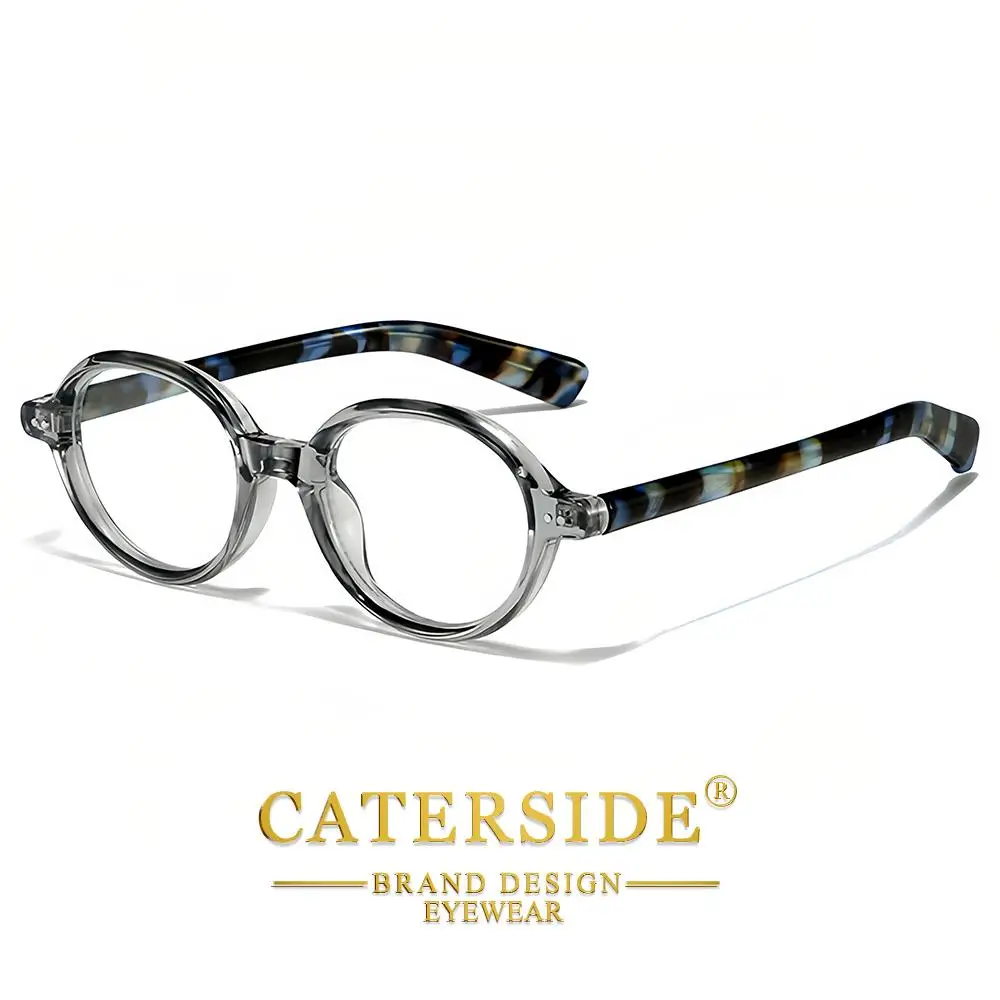 CATERSIDE Retro Damen Anti-Blaulicht-Brille Hochwertige Tr-90 Ovaler Rahmen Herren Outdoor Business Freizeit Urlaub Geschenkbrille – Detail 8