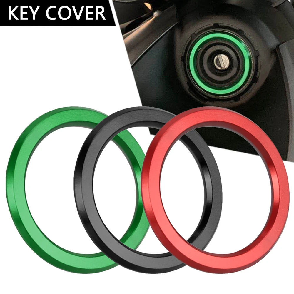 

For Kawasaki Ninja ZX10R ZX-10R ZX 10R 2005-2024 2023 2022 2021 2020 Motorcycle Keychain Ignition Switch Cover Ring Protector