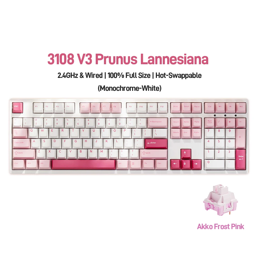 Akko 3108RF Mechanical Keyboard 2.4GHz Wireless
