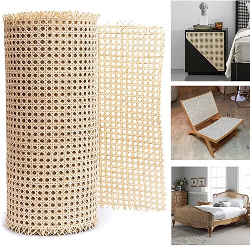 Rattan Rattan Octagonal Weaving Decorative Furniture Chair Cabinetry Craft Woven Net Rattan Wire