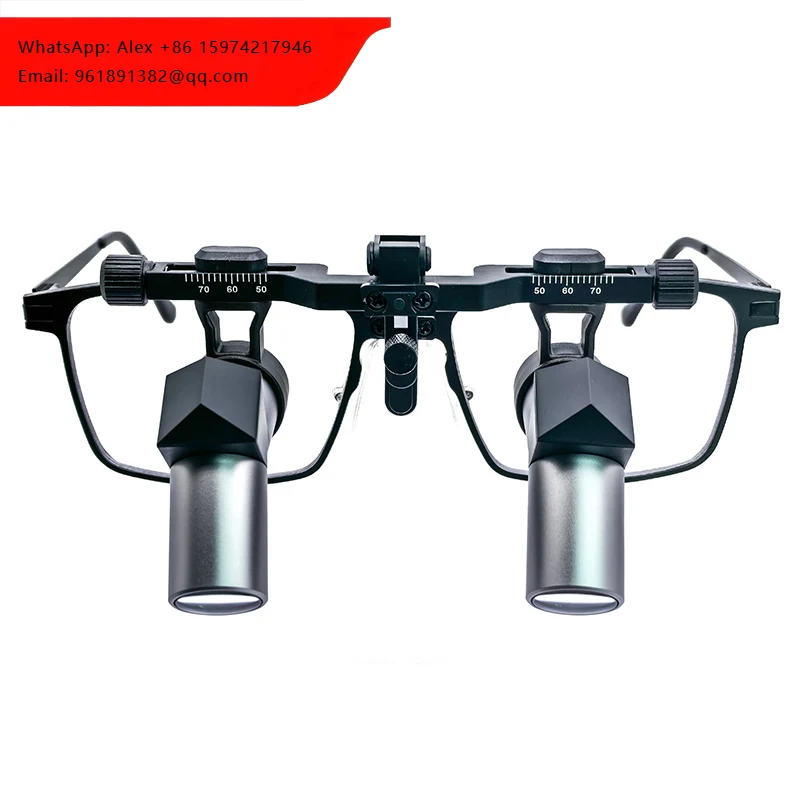 Burite New High Quality 3.5x4.5x5.5x6.5x Ergo Deflection Dental Surgical Loupe Panorama Magnifier Glasses Metal Lens