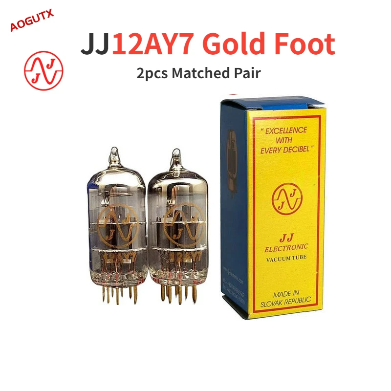 Aogutx JJ 12AY7 Vacuum Tube Valve Golden Feet Replace EL84 6N14 6BQ5 6072 Electronic Tube Amplifier Kit HIFI Audio Valve DIY