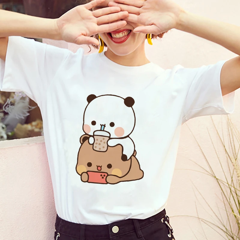 Bubu Dudu T Shirt Women Top Kawaii Funny T Shirts Summer Tops Y2k Fashion Casual Womans Clothing Short Sleeve Tee