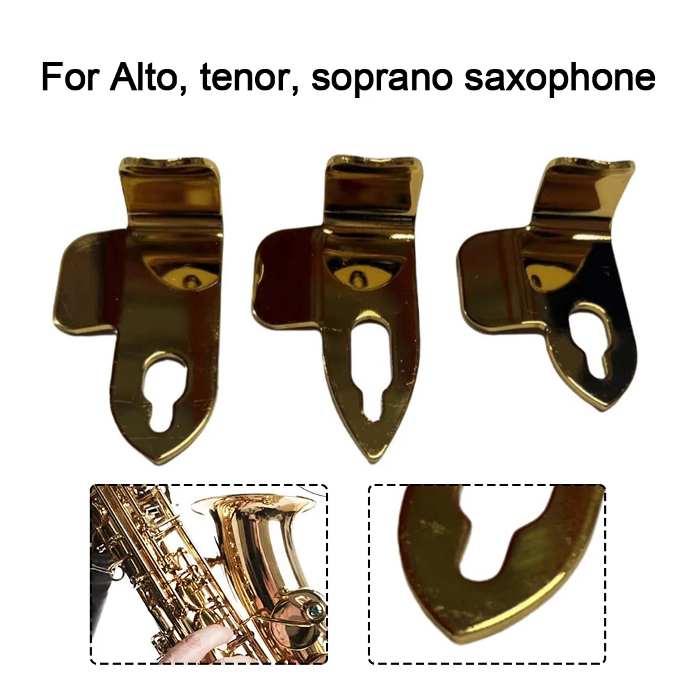 1pc Saxophone Thumb High-Quality Metal Thumb Rest Support Hook For Right Hand Alto Soprano Tenor Sax 5.7x2cm Relieves Fatigue