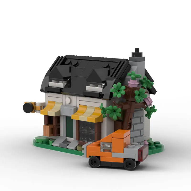 

Набор для сборки Spot MOC-312 деталей: Уличная сцена, конструктор из мелких блоков, игрушка-головоломка, модель, подарочный набор, украшение