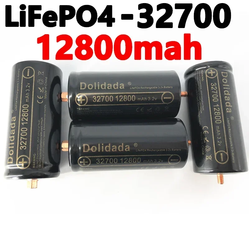 

2024 Original 32700 12800mAh 3.2V Lifepo4 Rechargeable Battery Professional Lithium Iron Phosphate Power Battery with Screw