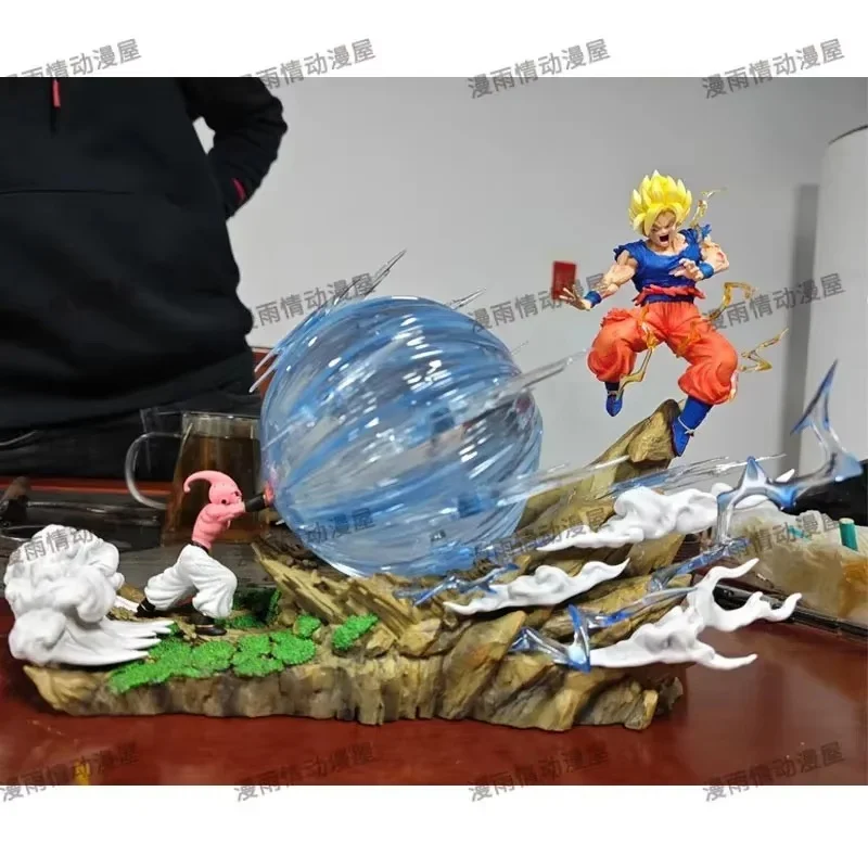 22 سنتيمتر أنيمي لعبة دراغون بول Z ماجين بو مقابل سون جوكو تمثال Gk تمثال عمل أرقام البلاستيكية جمع نموذج ل ألعاب أطفال هدية