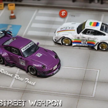 ** Pre-order ** SW 1:64 rauh-welt RWB GT wing purple/white diecast model car