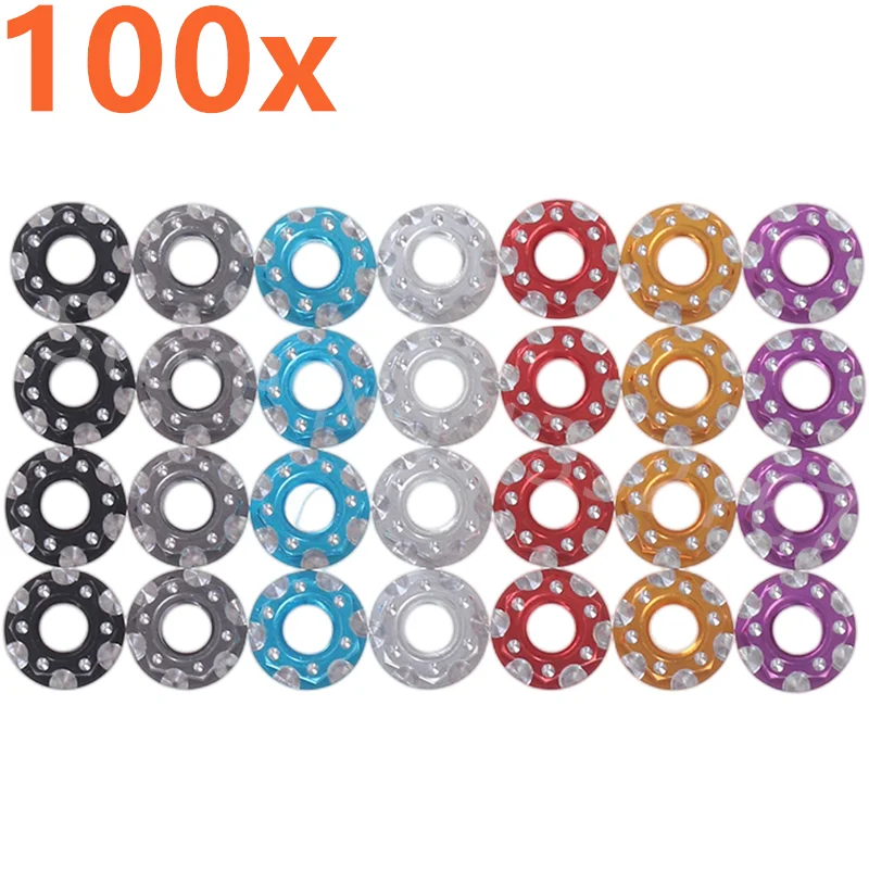 

100pcs Alloy M4 FALCON Carving Design Hexagonal Nuts For HSP Sakura 1/10 RC Remote Control Car Accessory Universal Spare Parts