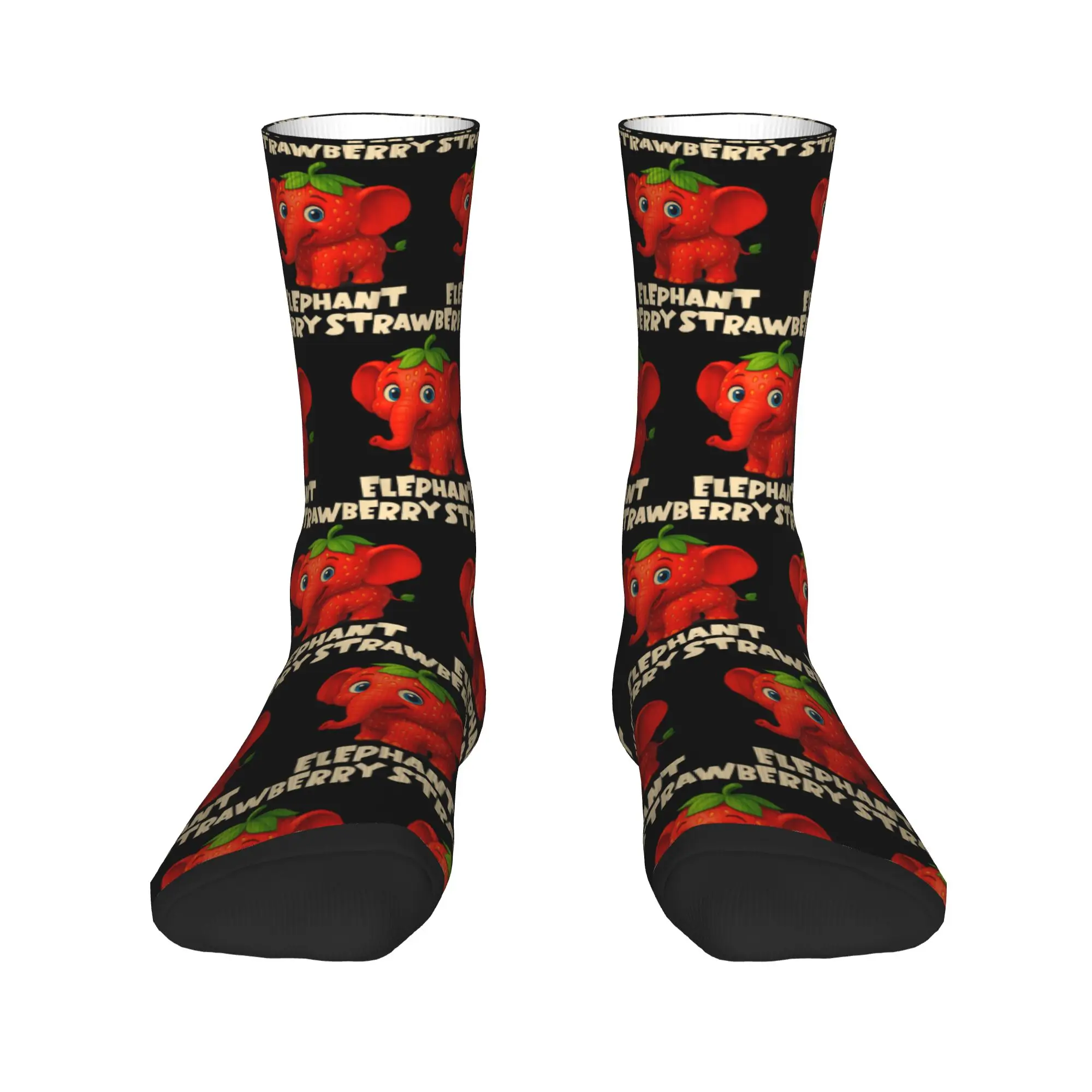 이탈리아 딸기 코끼리 밈 양말 봄 스타킹 빈티지 유니섹스 남성 고품질 양말 러닝 스포츠 미끄럼 방지 양말