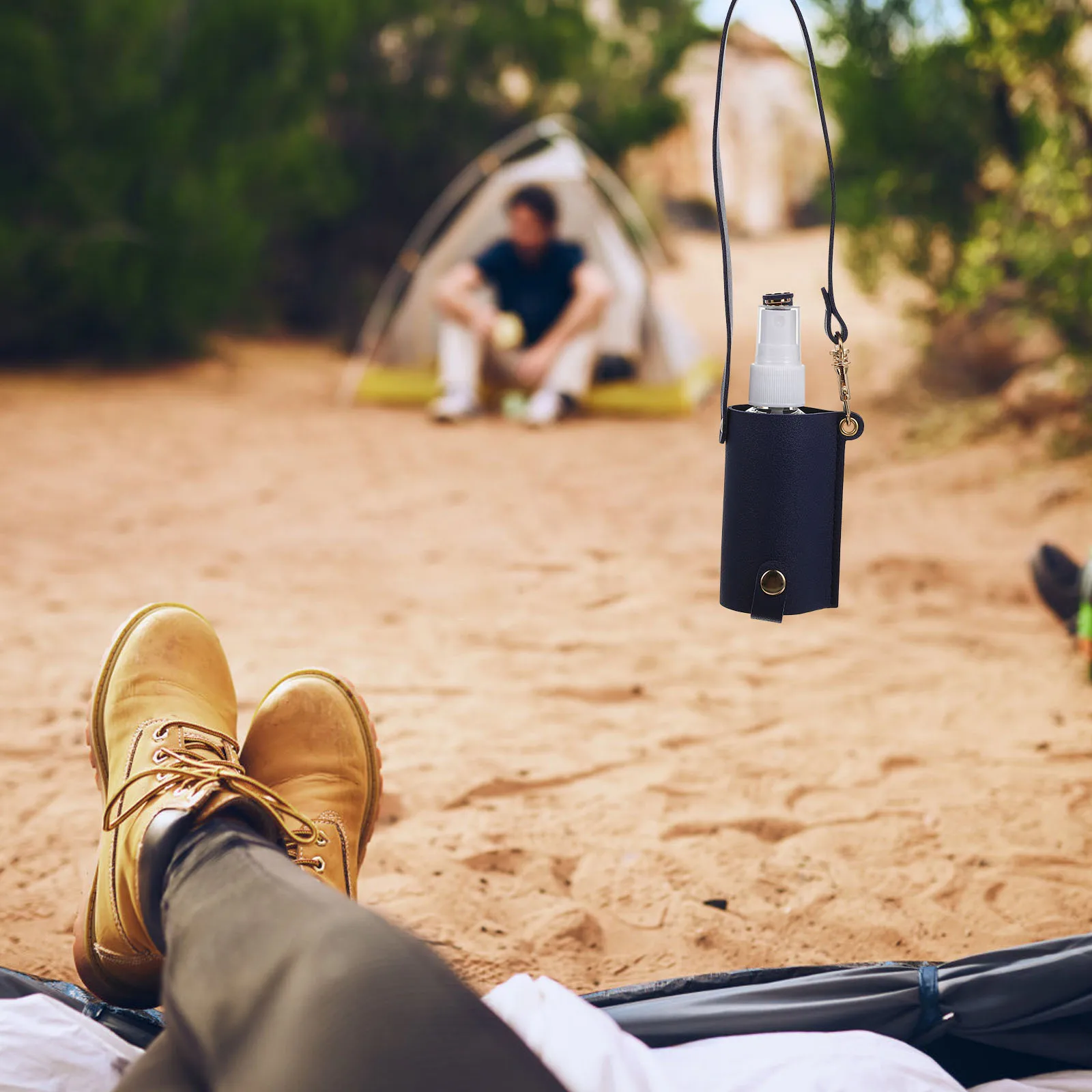 

Refillable Travel Spray Empty Lotion Bottle Portable Leakproof Packing Bottle Pu Case Mini Hand Holder For Backpack