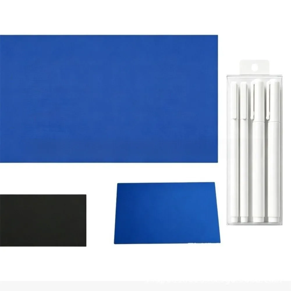 Dust-proof Erasable Double-Sided Desk Mat Double Sided Reusable Writing Desk Pad PU Leather Portable Drawing Table Mat Office