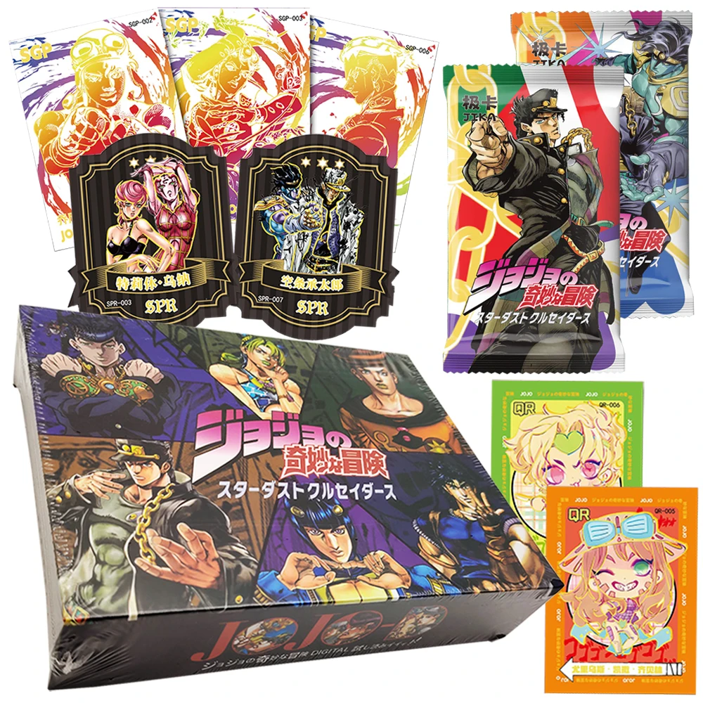 

JoJo Bizarre Adventure Collection Card Fans' Like Anime Characters Creative Gold Stamping Special Shape Character Card Toy Gifts