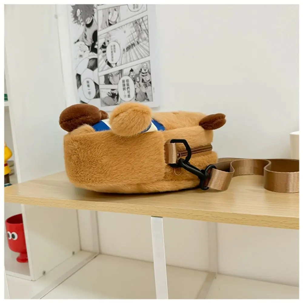 ファッション大容量カピバラぬいぐるみバッグプレッピースタイル漫画ミニハンドバッグJKロリータぬいぐるみおもちゃクロスボディバッグ学生向け