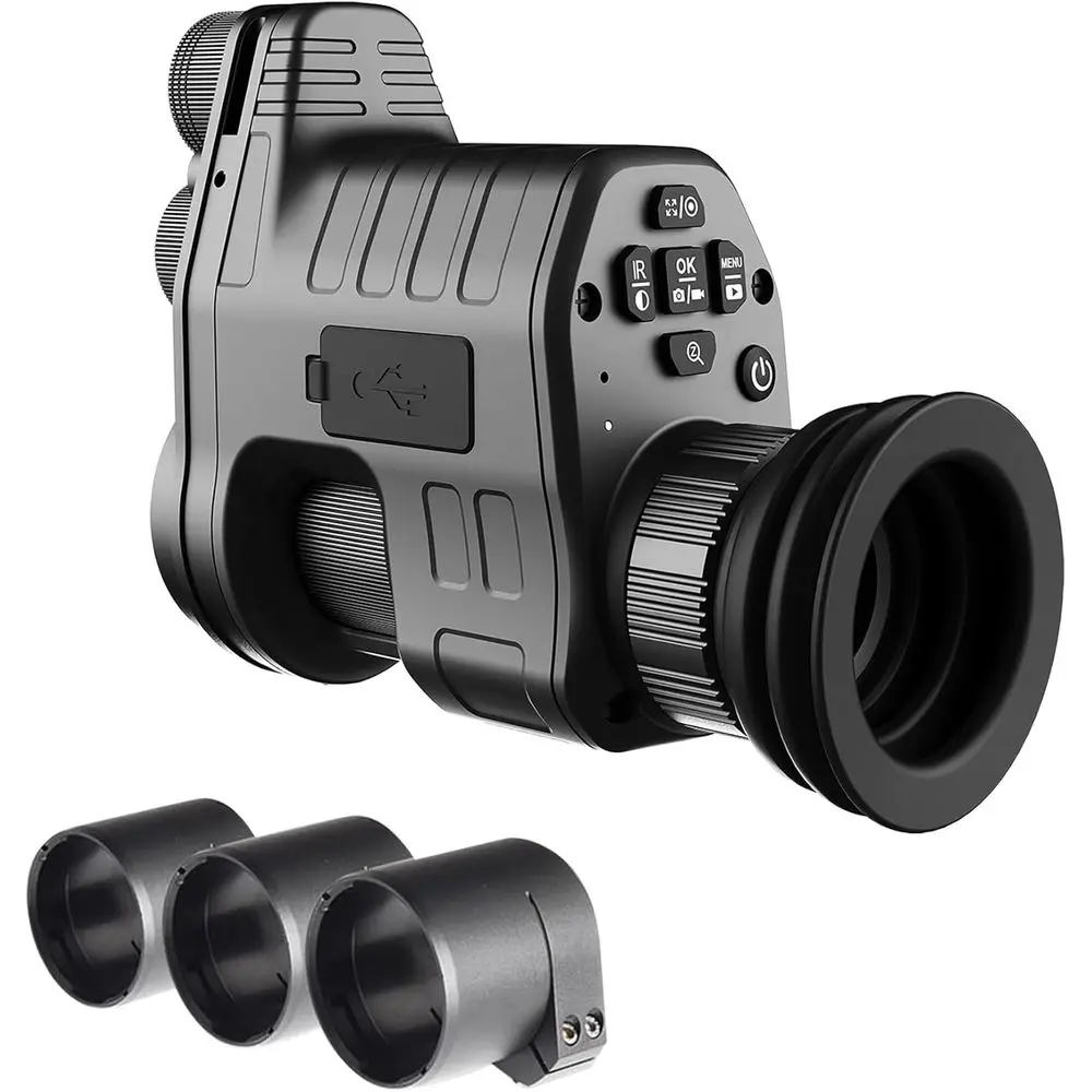 

Цифровые очки ночного видения, 1080P HD, дальность ночного видения 328 ярдов, монокуляр с креплением для охоты и наблюдений