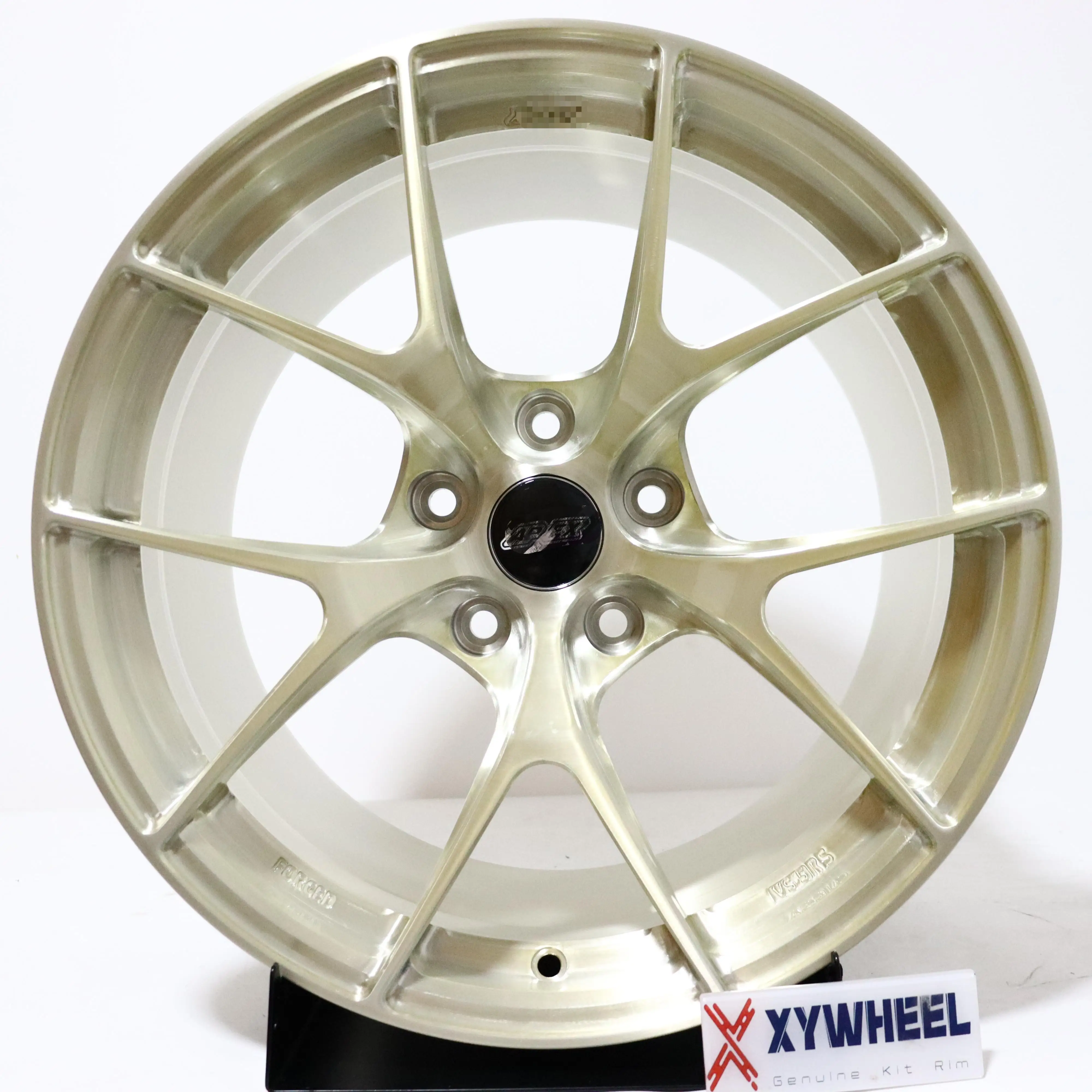 عجلات Xywheel المزورة المخصصة لجنوط عجلات تصميم Apex VS5RS باللون الذهبي المصقول 18 19 20 21 22 بوصة 5*112 66.6 120 BMW Mercedes Audi #2