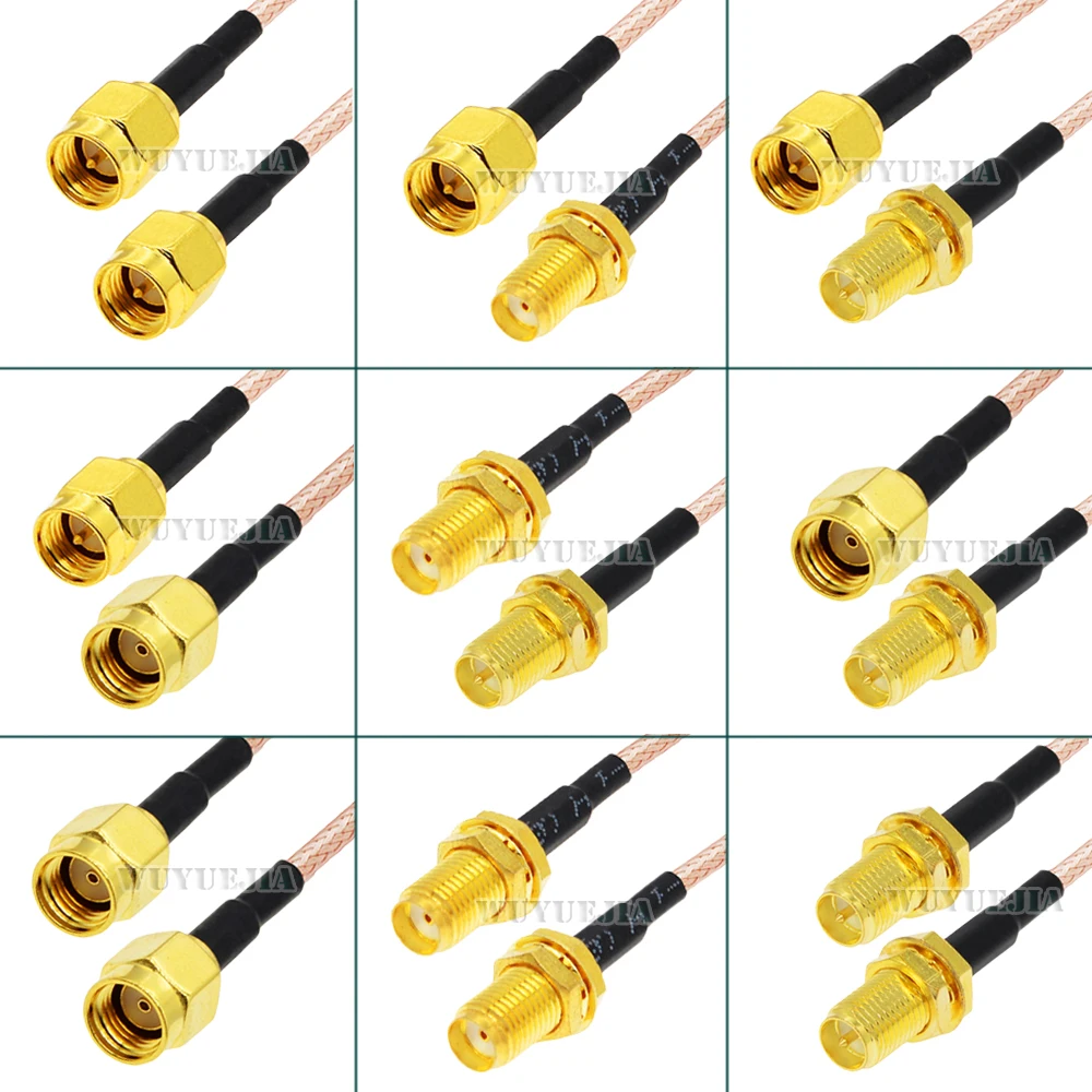 

RG316 Coaxial Cable SMA Type Male Plug to Female Jack RP-SMA RF Coaxia Pigtail WIFI Router Antenna Extension Cord Jumper 50ohm