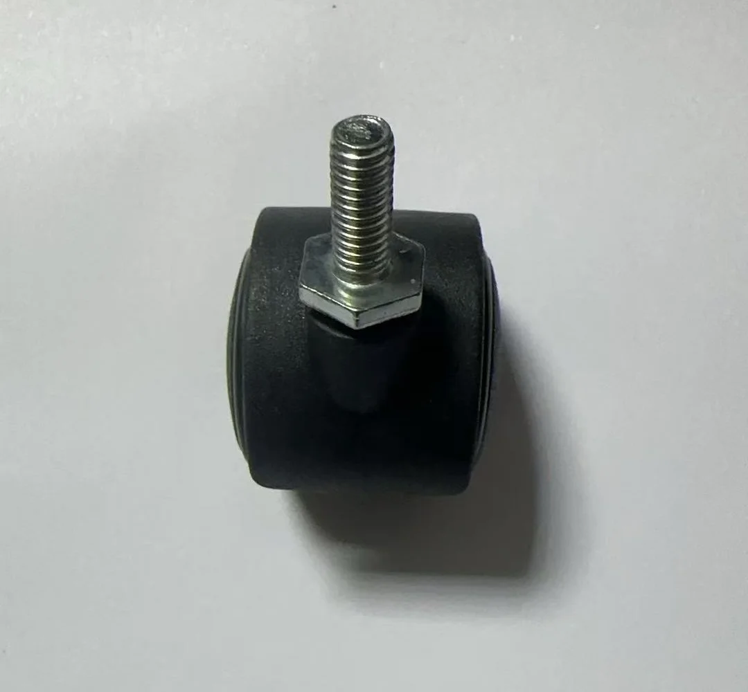 5pcs Replacement Office Chair Swivel Twin Wheel Caster M6 x 15mm Grip Ring Stem