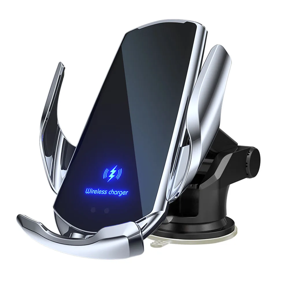 Car Wireless Charger Magnetic Automatic Car Mount Phone Holder For iPhone Xiaomi Samsung Infrared Induction Car Fast Charging