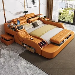 Royal Modern Luxury Bed European Nature Luxury Bedroom Human Bed Design Multifunctional Muebles Para Dormitorio Nordic Furniture