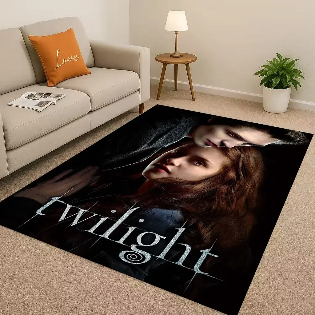 HD Twilight Saga Bella Edward Vampire Movie Living Room Non-Slip Area Rug Carpet for Bedroom Playroom Sofa,Home Decor Doormat
