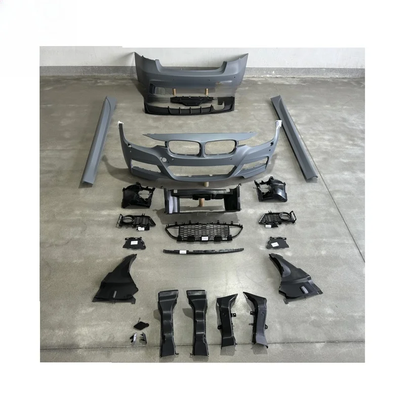 High Quality MT M-sport Style Body Kit Fit F30 Front Rear Bumper Side Panels Facelift Car Conversion Upgrade Accessories