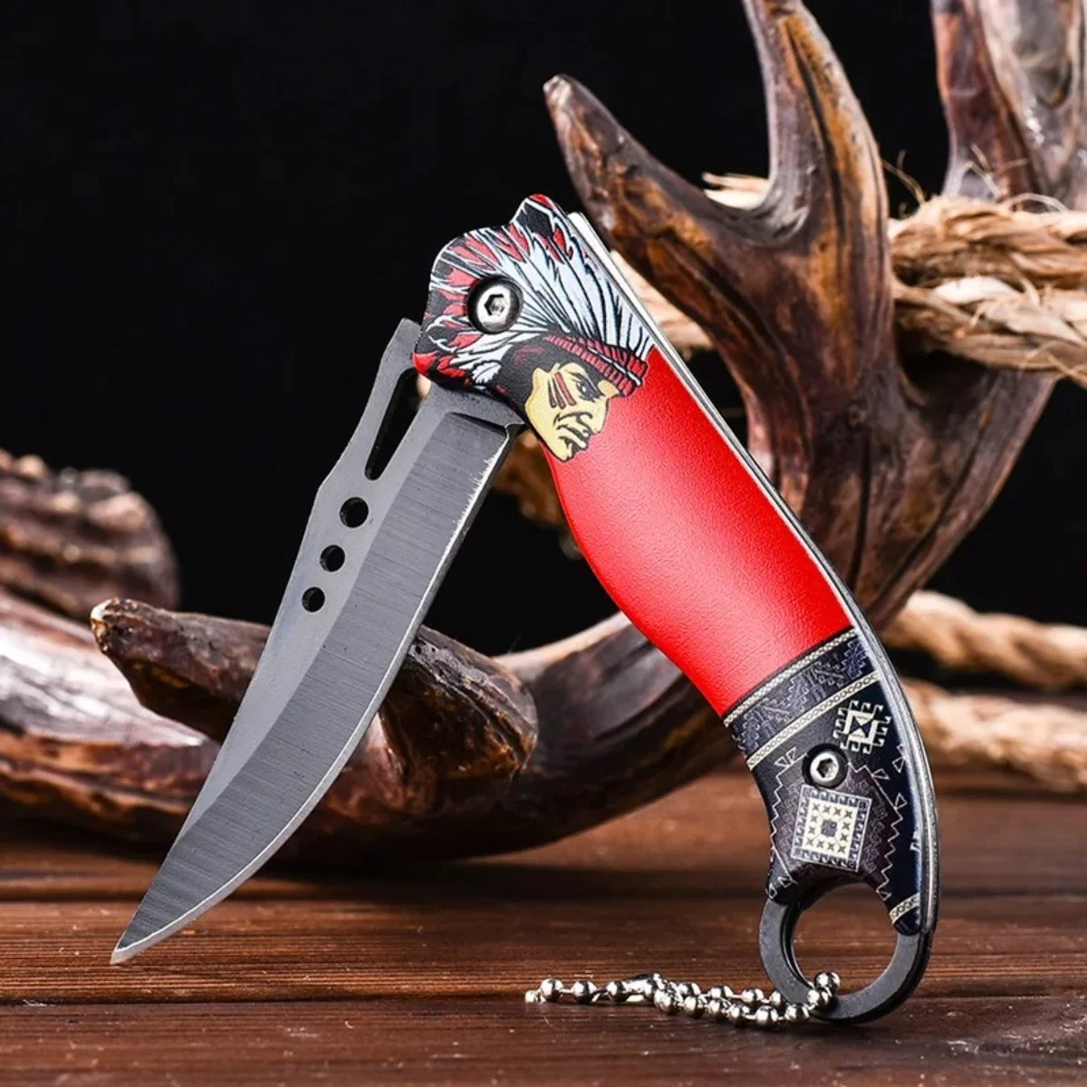 Outdoor folding knife, mini folding pocket knife, portable folding knife for express unboxing, outdoor camping and hiking, etc