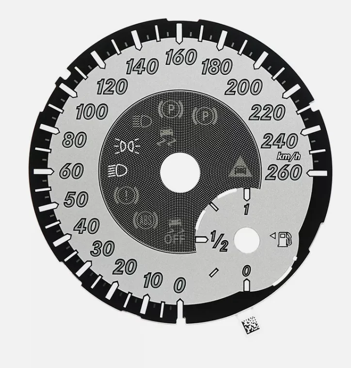Anzeigefeld für Mercedes W166 X166 W164 W463 GL350 GL450 ML350 ML450 Instrumentencluster 260 km/h 6000 U/min 8000 U/min Graues Gitter – Detail 13