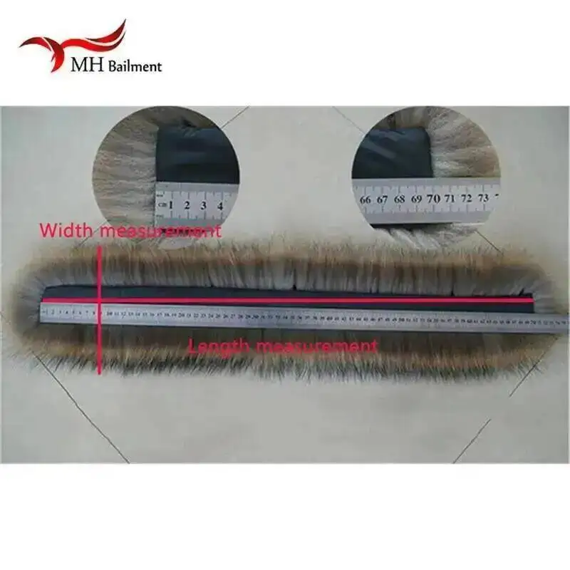 Real Raccoon Fur Collar Womens 100% Natural Fur Gray Collar Real Fur Shawl Raccoon collar Fur Scraves L#84