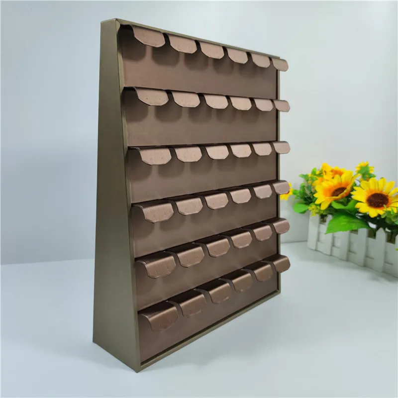 

Кожаная подставка для ювелирных изделий, оконная стойка, стеллаж для хранения сережек, держатель для сережек в прямом эфире, роскошный органайзер для ювелирных изделий