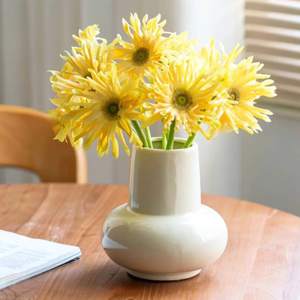 Ceramic Vase Nordic Minimalist Style Elegant Flower Pot Decorative Tabletop Ornament For Home Wedding Living Room Decor