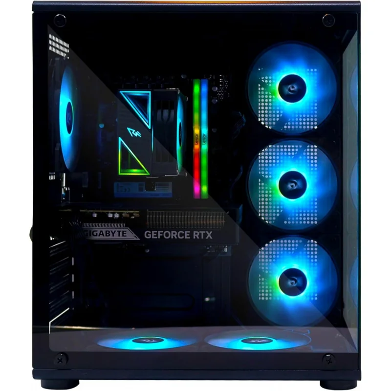 Gaming PC –  Core i5-14400F, RTX 5060Ti 8GB, 16GB DDR5, 1TB NVMe SSD 3300MB/s, 700W PSU, ARGB ATX Case with 6 ARGB Fans & Remote