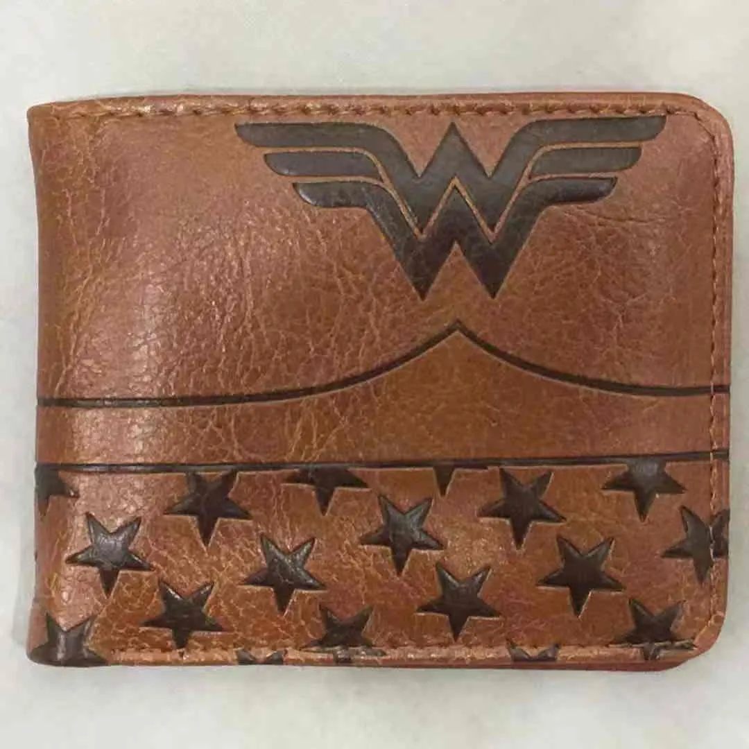 Marvel Super Hero Figuer Short Coin Purse Student Men and Women Fashion Star Wars Leather Wallet Children Birthday Gift