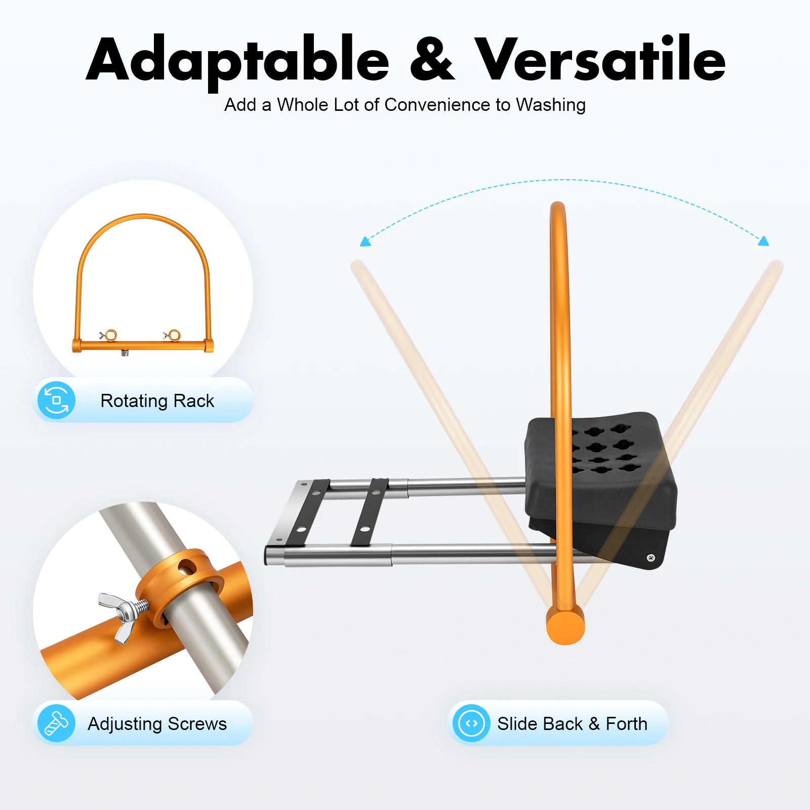 معدات حوض الشامبو الاحترافية لعلاج الرأس من سبائك الألومنيوم وإكسسوارات سرير الشامبو لمعدات رأس صالون التجميل