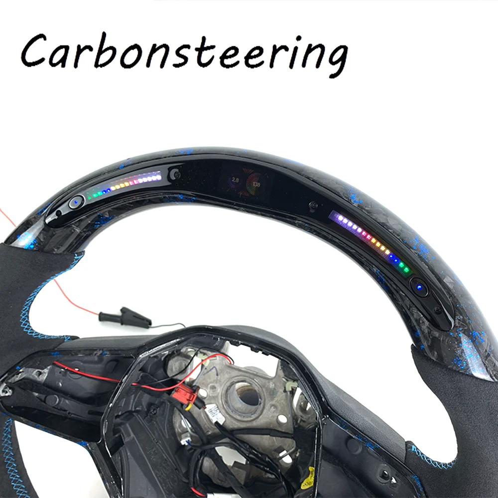 Custom Forged Carbon Fiber Cars Steering Wheel for Volkswagen MK8 MK7 MK6 Golf R GTI GTD GTE Polo GTI Golf 8 Golf 7