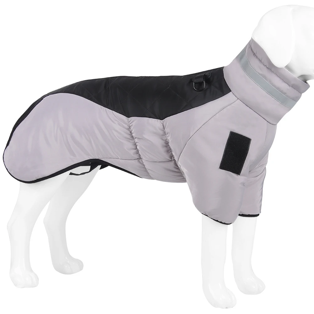 Winter Dog Jacket Pet Clothes Waterproof Warm Jacket for Dogs Windproof Reflective Dog Winter Clothes Padded Zipper Outfits