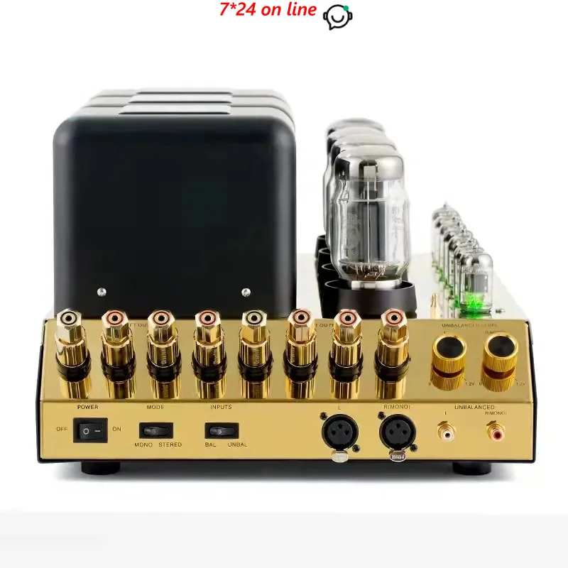 

Clone Mcintosh MC275 Upgrade KT88*4 Tube Power Amplifier HiFi Push-pull Class AB 75W*2 Mono Mode Bridge Connection 150W*1