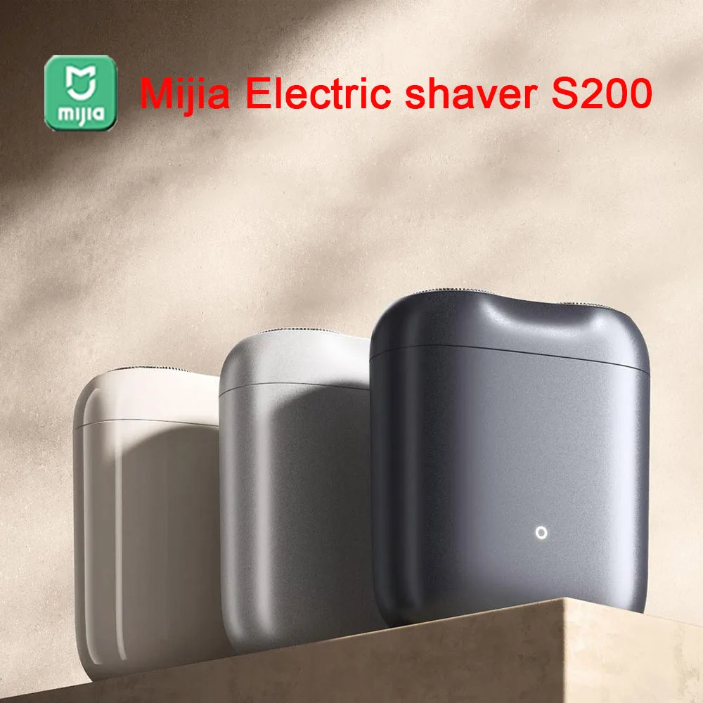 Mijia Electric Shaver S200 Smart Induction Start Double Loop Blade Portable IPX7 Magnetic Suction Blade Head Wet and Dry Shaving