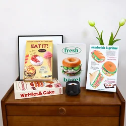 Food Fashion Fake Books Decor Trend Coffee Table Book Decoration, Multicolor Openable Home Decoration Book Box Storage Box Books